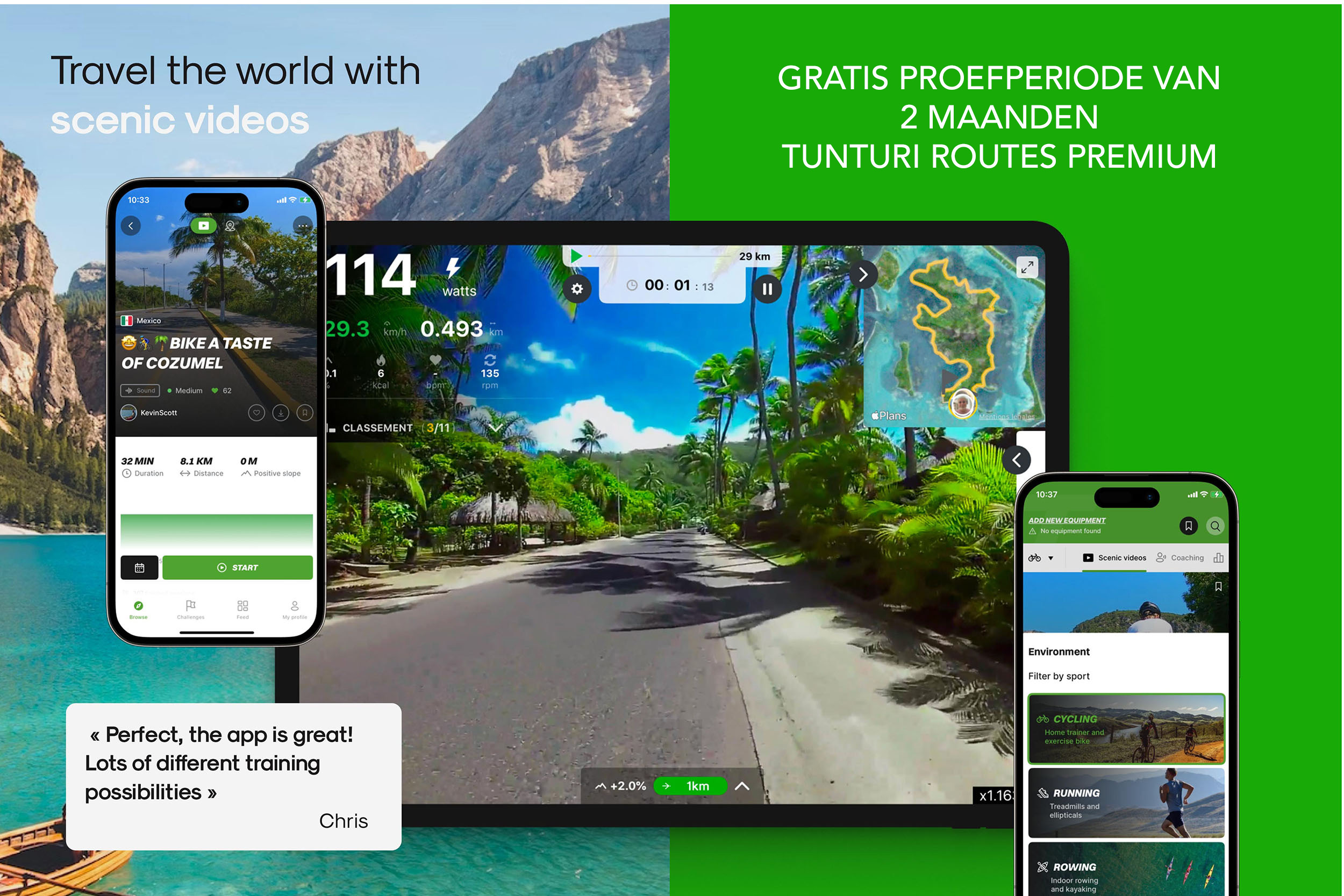 Probeer gratis Tunturi Routes premium voor 2 maanden
